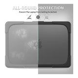 Tuff-Luv Rugged Neo Armour Protective Notebook Case with Stand Black MF4406