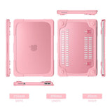 Tuff-Luv Rugged Neo Armour Protective Notebook Case with Stand Pink MF4408