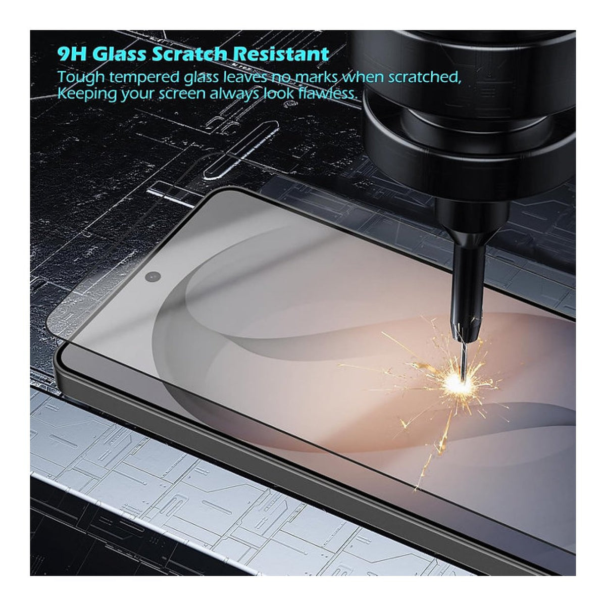 Tuff-Luv 2.5D Tempered Glass Screen Protector for Samsung Galaxy S26 Clear MF4469