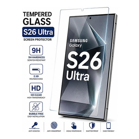 Tuff-Luv 2.5D Tempered Glass Screen Protector for Samsung Galaxy S26 Ultra Clear MF4471