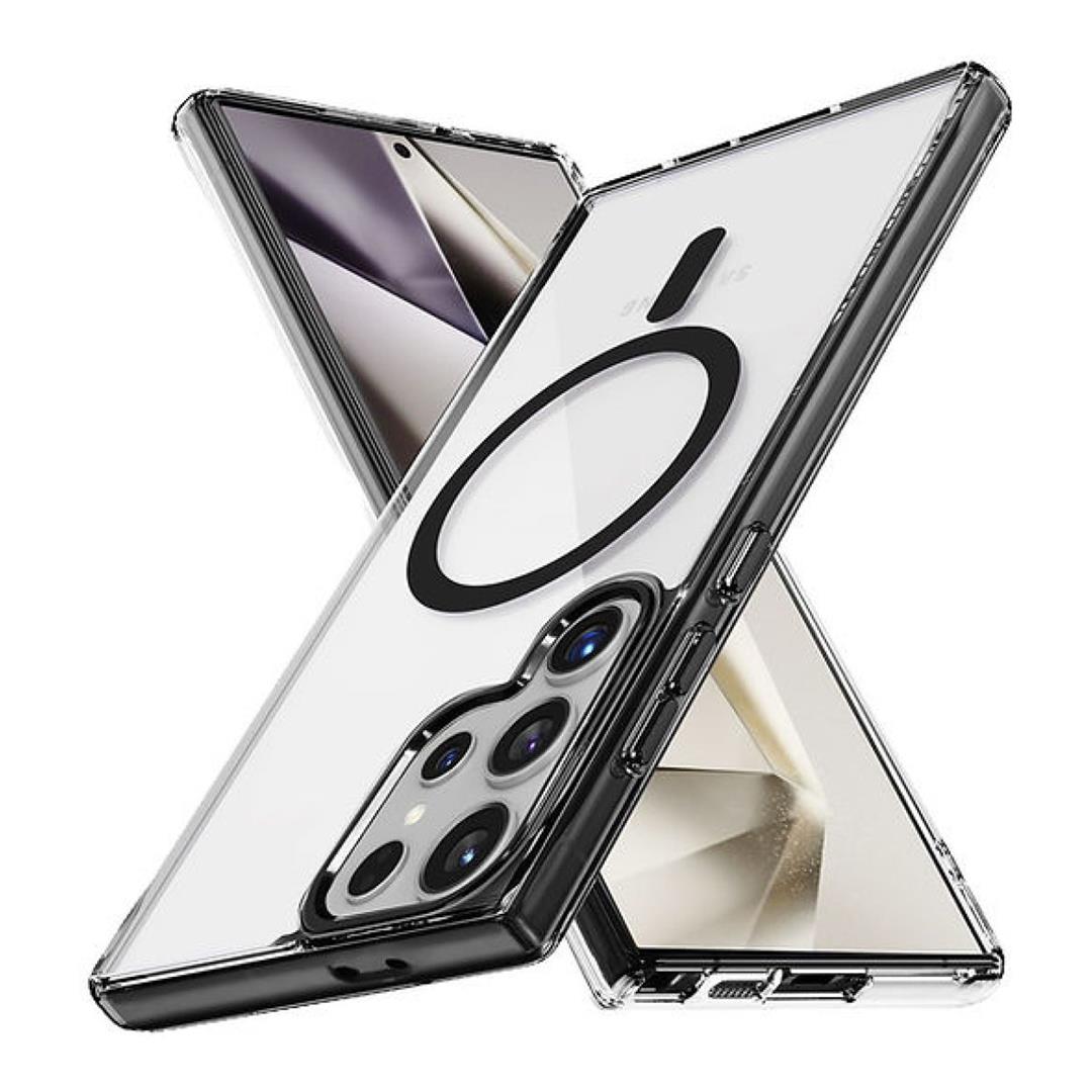 Tuff-Luv Magnetic Mobile Case for Samsung Galaxy S26 Ultra Clear/Black MF4474
