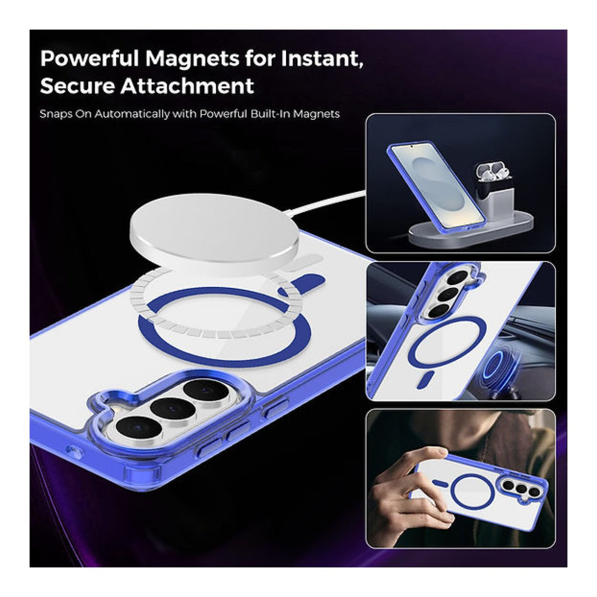 Tuff-Luv MagSafe Compatible Magnetic Case for Samsung Galaxy S26 Blue MF4475