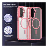 Tuff-Luv MagSafe Compatible Magnetic Case for Samsung Galaxy S26 Clear/Pink MF4478