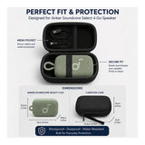 Tuff-Luv Protective EVA Carry Case for Anker Soundcore Select 4 Go and JBL Go Speakers Black MF4495
