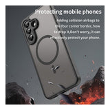 Tuff-Luv Magnetic TPU Case with Built-In Ring for Samsung Galaxy A37 5G Purple MF4522
