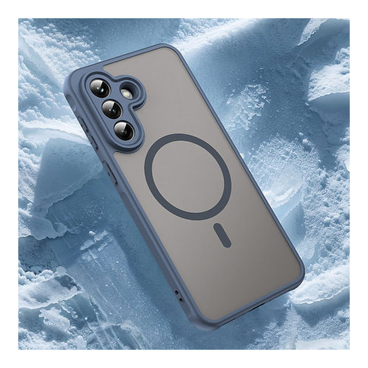 Tuff-Luv Magnetic TPU Case with Built-In Ring for Samsung Galaxy A57 5G Blue MF4525