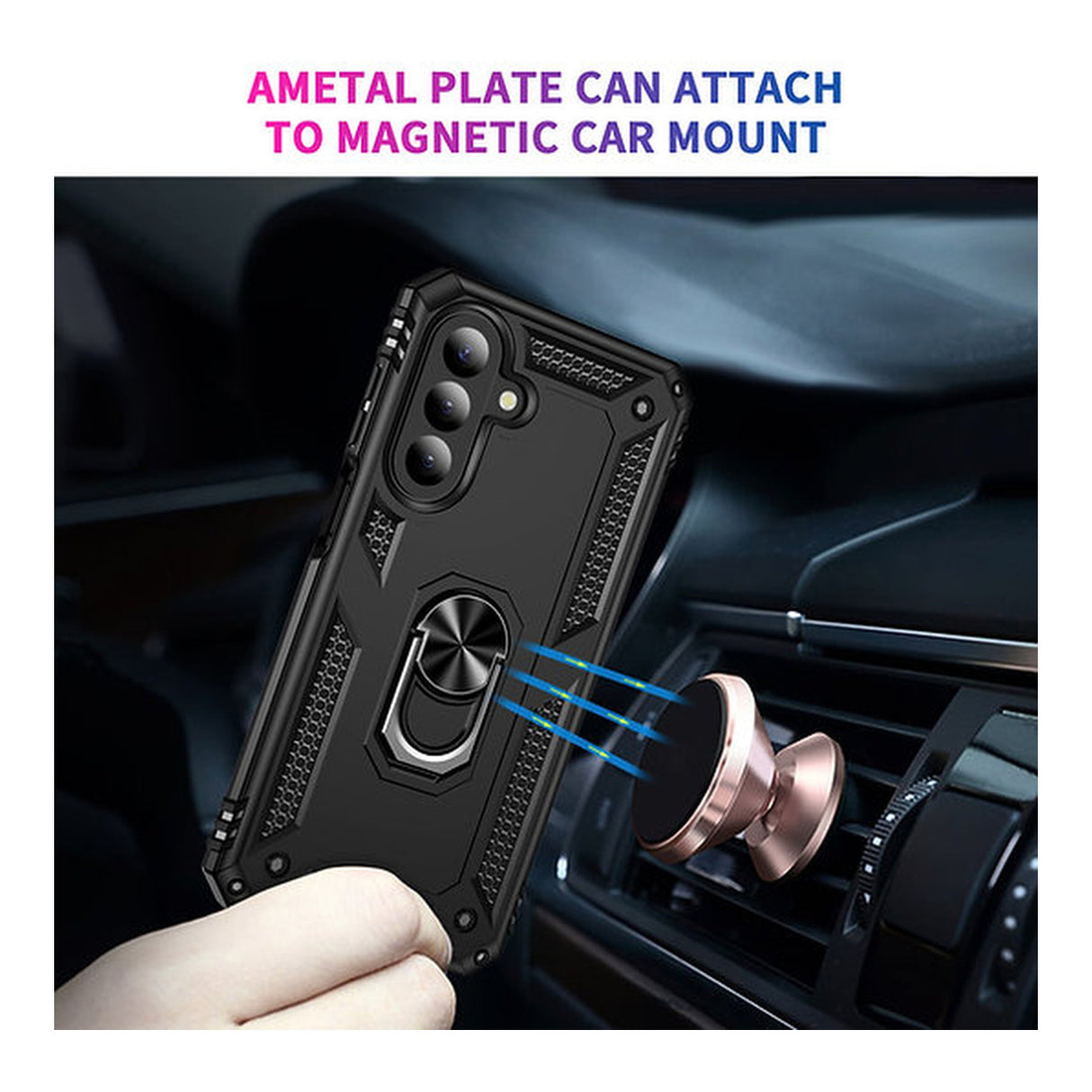 Tuff-Luv Rugged Kickstand Shockproof Protective Case for Samsung Galaxy A27 MF4532