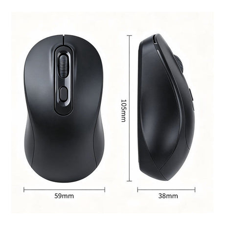 Tuff-Luv USB-C Rechargeable Bluetooth Mouse Black MF4542