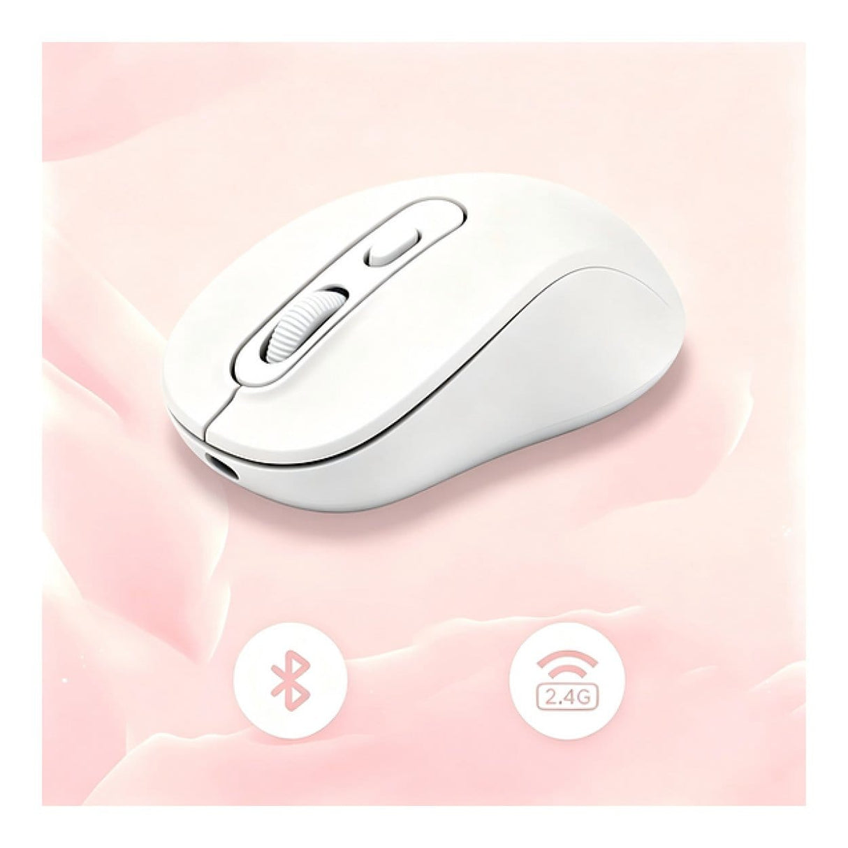 Tuff-Luv USB-C Rechargeable Bluetooth Mouse White MF4543