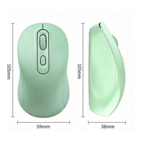 Tuff-Luv USB-C Rechargeable Bluetooth Mouse Lime Green MF4545