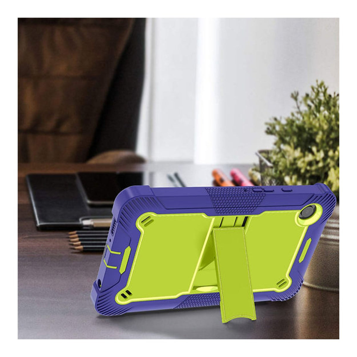 Tuff-Luv Rugged Case for Samsung Galaxy Tab A11 8.7-inch Blue and Yellow MF4575