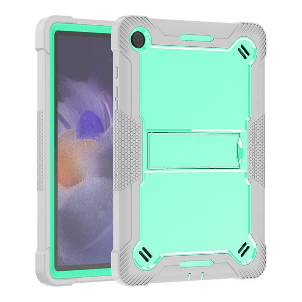 Tuff-Luv Rugged Slim Back Case for Samsung Galaxy Tab A11+ 11-inch Mint Green and Gray MF4578