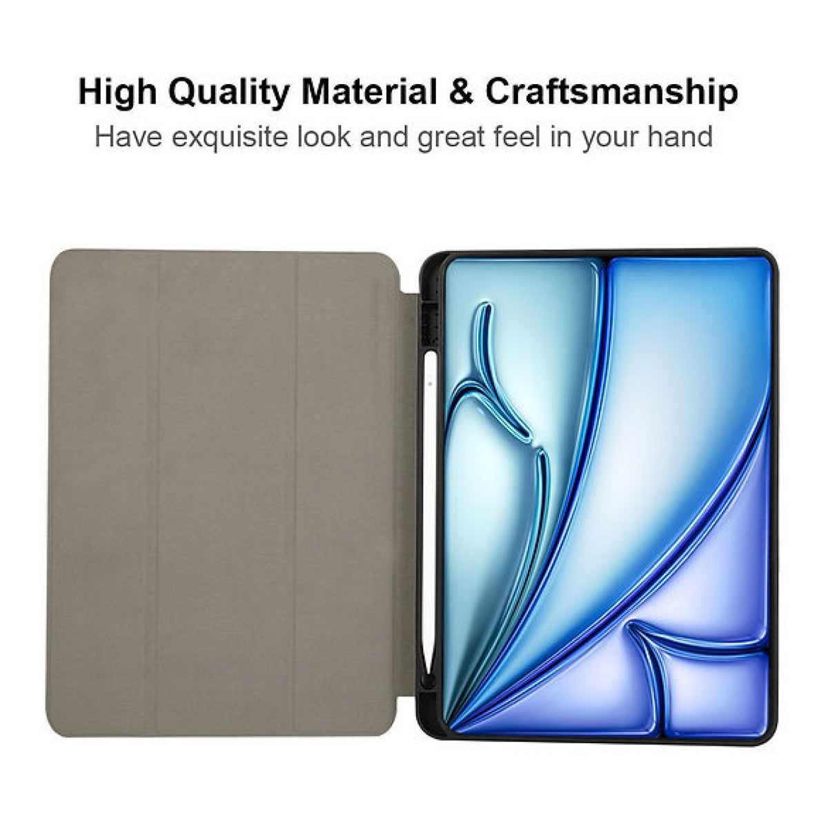 Tuff-Luv Essential Slim Folio Case for Apple iPad Air 11-inch M2/M3/M4 Navy Blue MF4579