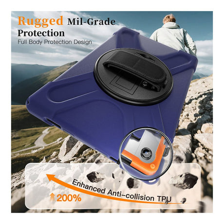 Tuff-Luv Armour Jack Rugged Case for Samsung Galaxy Tab A11+ 11-inch Navy Blue MF4582