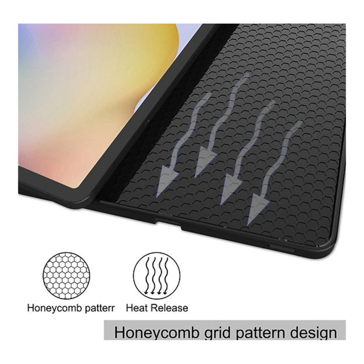Tuff-Luv Essentials Folio Case with Stand & Pen Slot for Samsung Galaxy Tab A11+ 11-inch Navy Blue MF4586