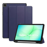 Tuff-Luv Essentials Folio Case with Stand & Pen Slot for Samsung Galaxy Tab A11+ 11-inch Navy Blue MF4586
