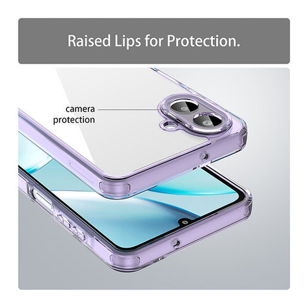 Tuff-Luv EdgeGuard Bumper Case for Samsung Galaxy A07 Purple MF4602