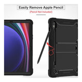 Tuff-Luv Rugged Slim Back Case and Stand for Samsung Galaxy Tab S9/S10 FE 10.9-inch Black MF4604
