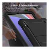 Tuff-Luv Rugged Slim Back Case and Stand for Samsung Galaxy Tab S9/S10 FE 10.9-inch Black MF4604