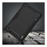 Tuff-Luv Rugged Slim Back Case and Stand for Samsung Galaxy Tab S9/S10 FE 10.9-inch Black MF4604
