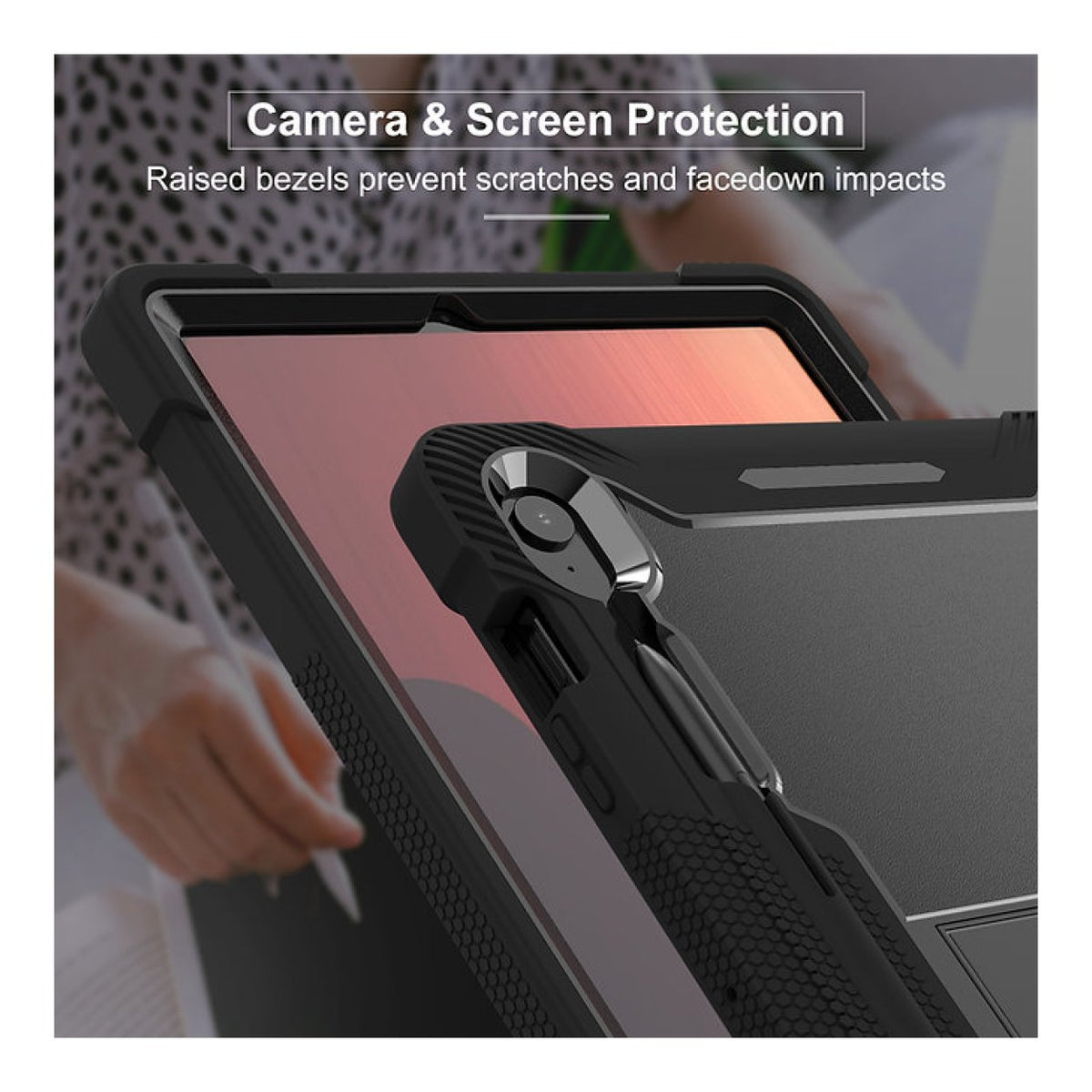 Tuff-Luv Rugged Slim Back Case for Samsung Galaxy Tab S10 FE+ 13-inch Black MF4605