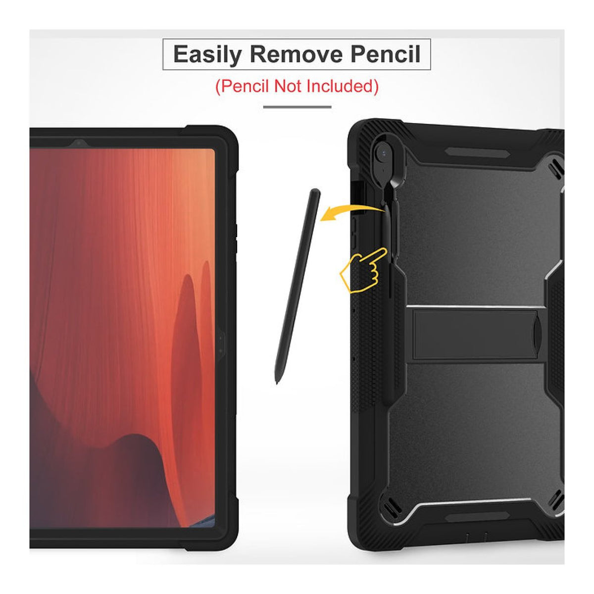 Tuff-Luv Rugged Slim Back Case for Samsung Galaxy Tab S10 FE+ 13-inch Black MF4605