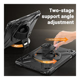 Tuff-Luv Armour Jack Rugged Case with Armstrap, Handstrap and Pen Holder for Samsung Galaxy Tab S12+ 12.4 Black MF4628