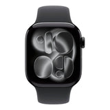 Apple Watch Series 11 GPS + Cellular 42mm Jet Black Aluminium Case with Black Sport Band S/M MF834AF/A