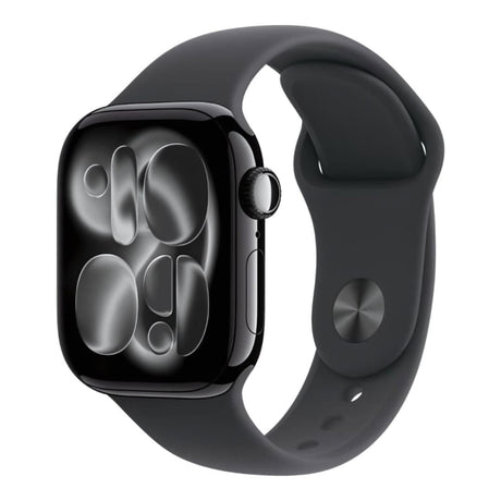 Apple Watch Series 11 GPS + Cellular 42mm Jet Black Aluminium Case with Black Sport Band S/M MF834AF/A