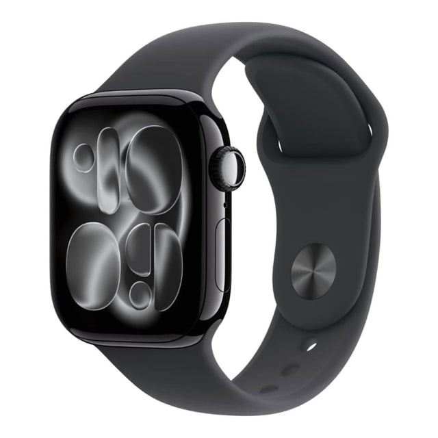 Apple Watch Series 11 GPS + Cellular 42mm Jet Black Aluminium Case with Black Sport Band S/M MF834AF/A