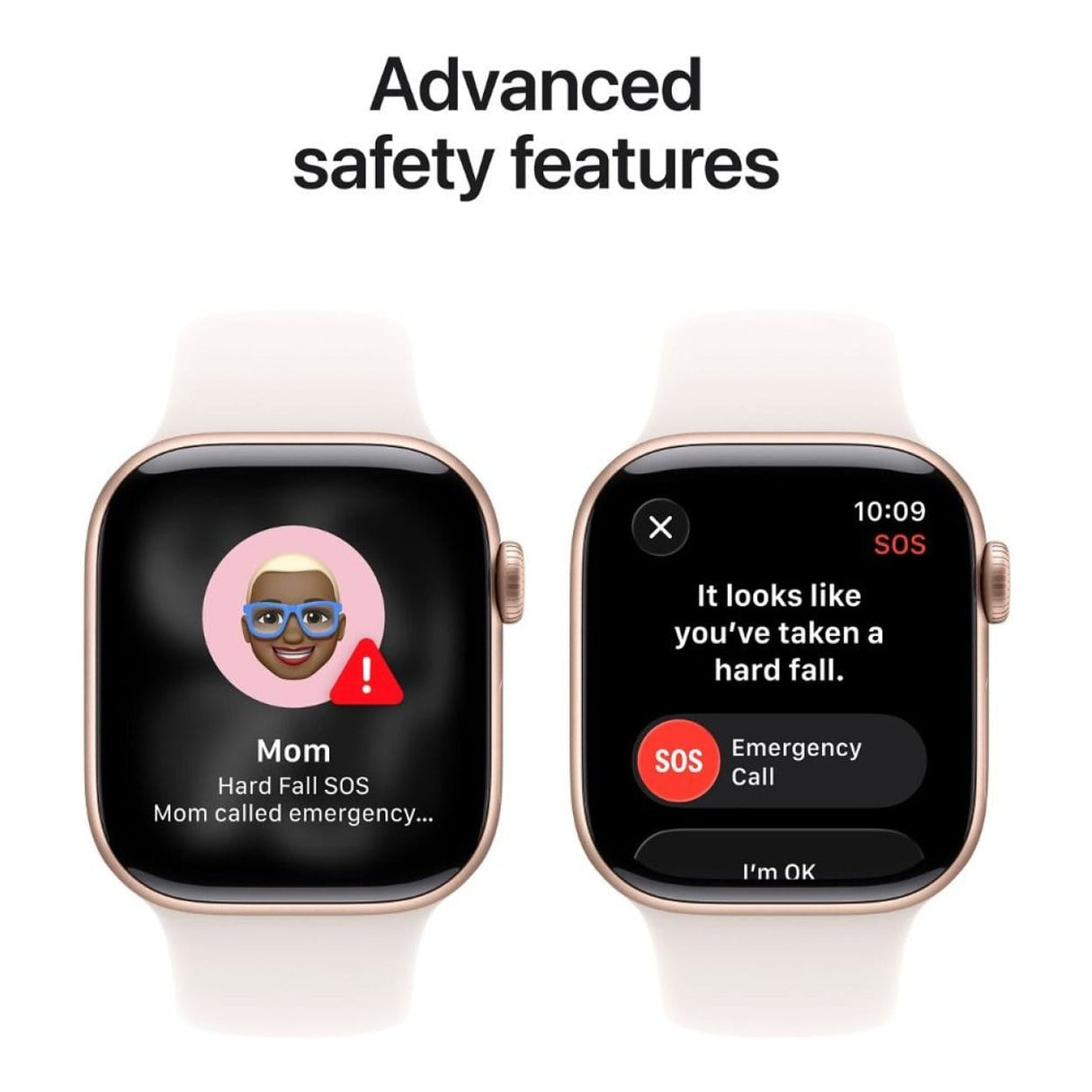 Apple Watch Series 11 GPS + Cellular 42mm Rose Gold Aluminium Case with Light Blush Sport Band S/M