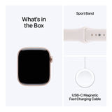 Apple Watch Series 11 GPS Cellular 42mm Rose Gold Aluminium Case with Light Blush Sport Band M/L MF8F4AF/A