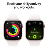 Apple Watch Series 11 GPS Cellular 42mm Rose Gold Aluminium Case with Light Blush Sport Band M/L MF8F4AF/A