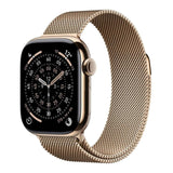 Apple Watch Series 11 GPS + Cellular 42mm Gold Titanium Case with Gold Milanese Loop MF8Y4AF/A