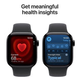 Apple Watch Series 11 GPS + Cellular 46mm Jet Black Aluminium Case with Black Sport Band M/L