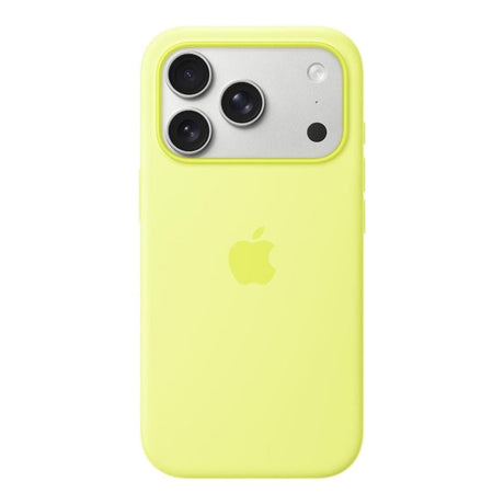 Apple iPhone 17 Pro Silicone Phone Case with MagSafe Support - Neon Yellow