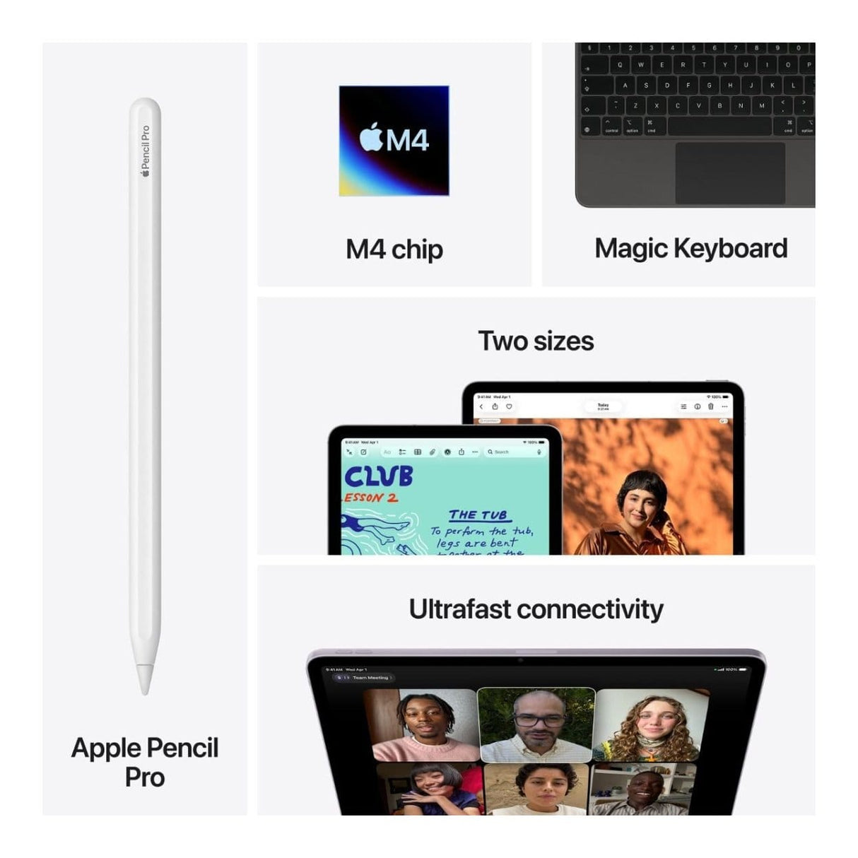 Apple 11-inch iPad Air - Apple M4 128GB ROM 12GB RAM Wi-Fi + Cellular iPadOS 18 - Purple MH7C4QA/A