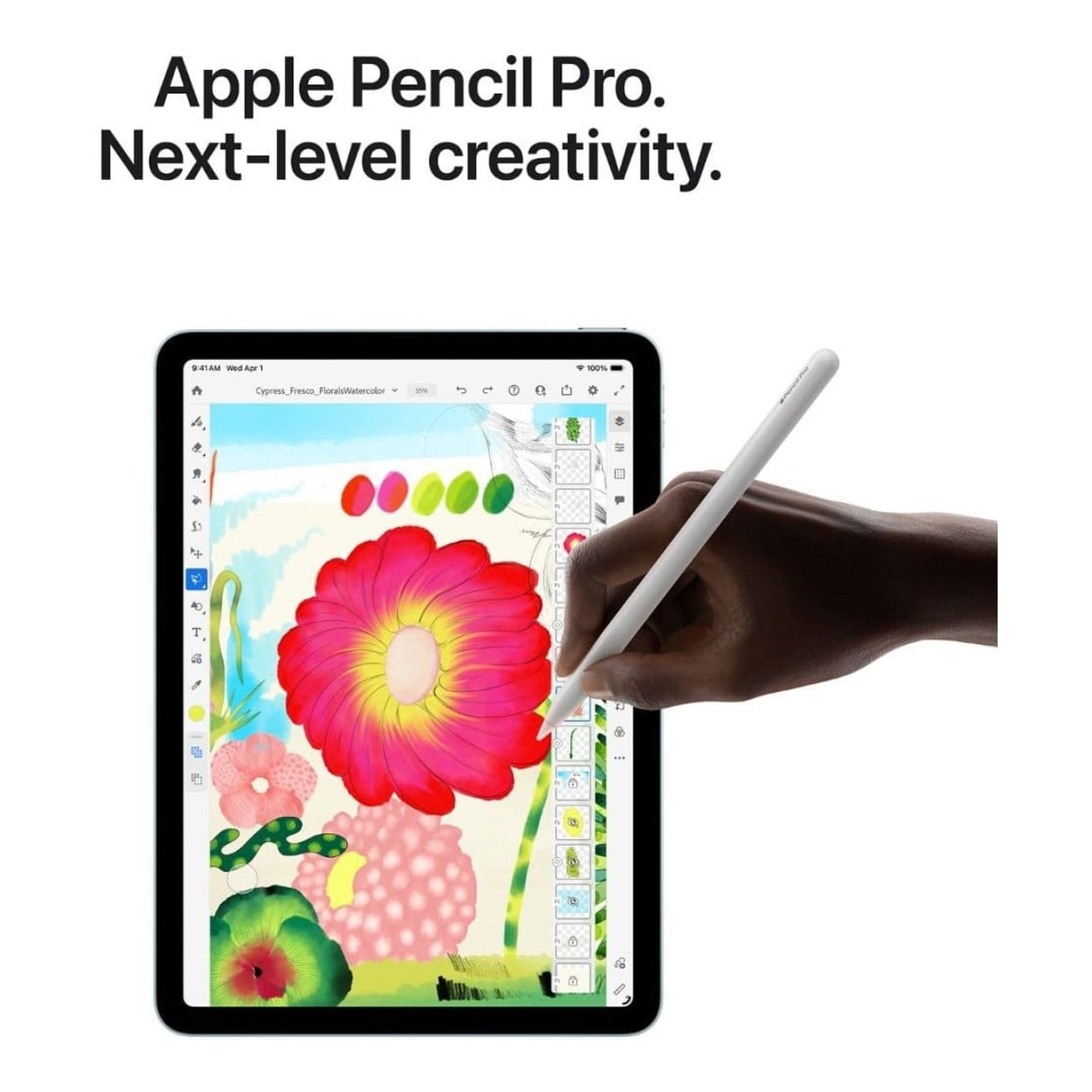 Apple 11-inch iPad Air - Apple M4 128GB ROM 12GB RAM Wi-Fi + Cellular iPadOS 18 - Purple MH7C4QA/A