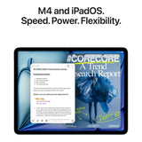 Apple 11-inch iPad Air - Apple M4 128GB ROM 12GB RAM Wi-Fi + Cellular iPadOS 18 - Purple MH7C4QA/A