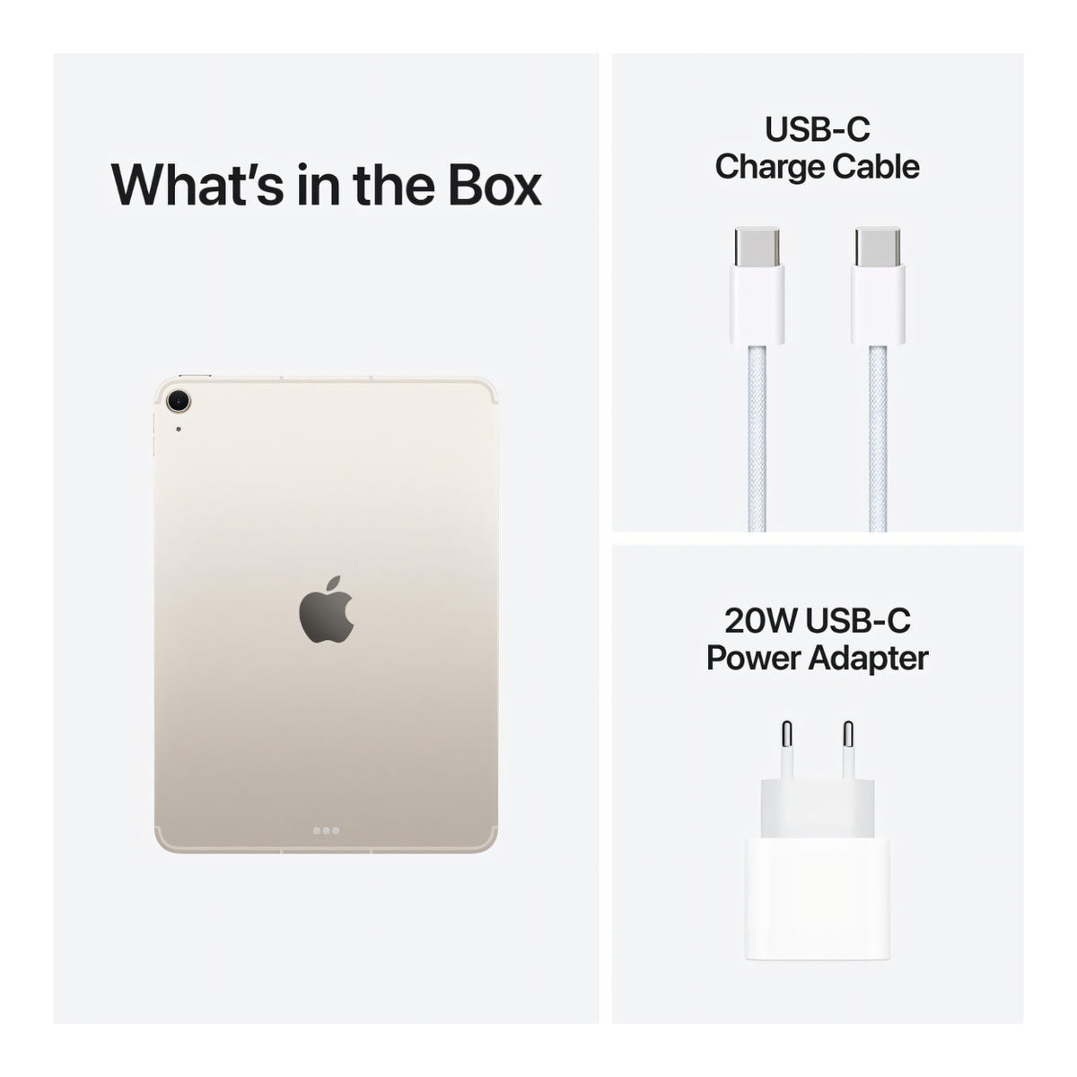 Apple 11-inch iPad Air - Apple M4 256GB ROM 12GB RAM Wi-Fi Cellular iPadOS 26 - Starlight MH7F4QA/A
