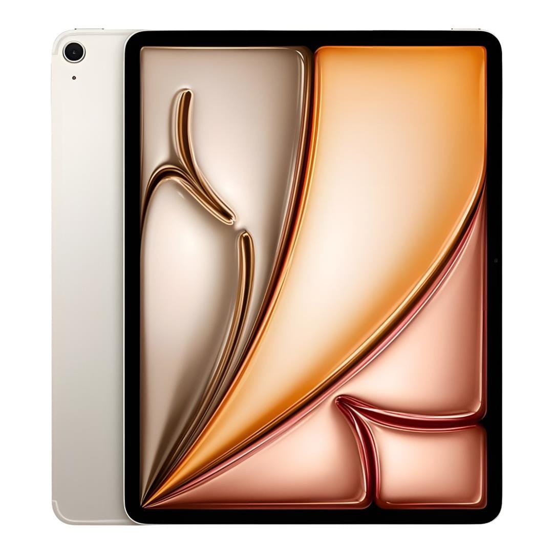 Apple iPad Air 13-inch Tablet - Apple M4 128GB ROM 12GB RAM Wi-Fi Cellular iPadOS 26 Starlight MH9F4QA/A