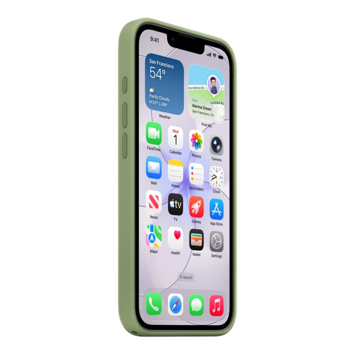 Apple iPhone 17e Silicone Case with MagSafe Light Moss MHWF4ZM/A