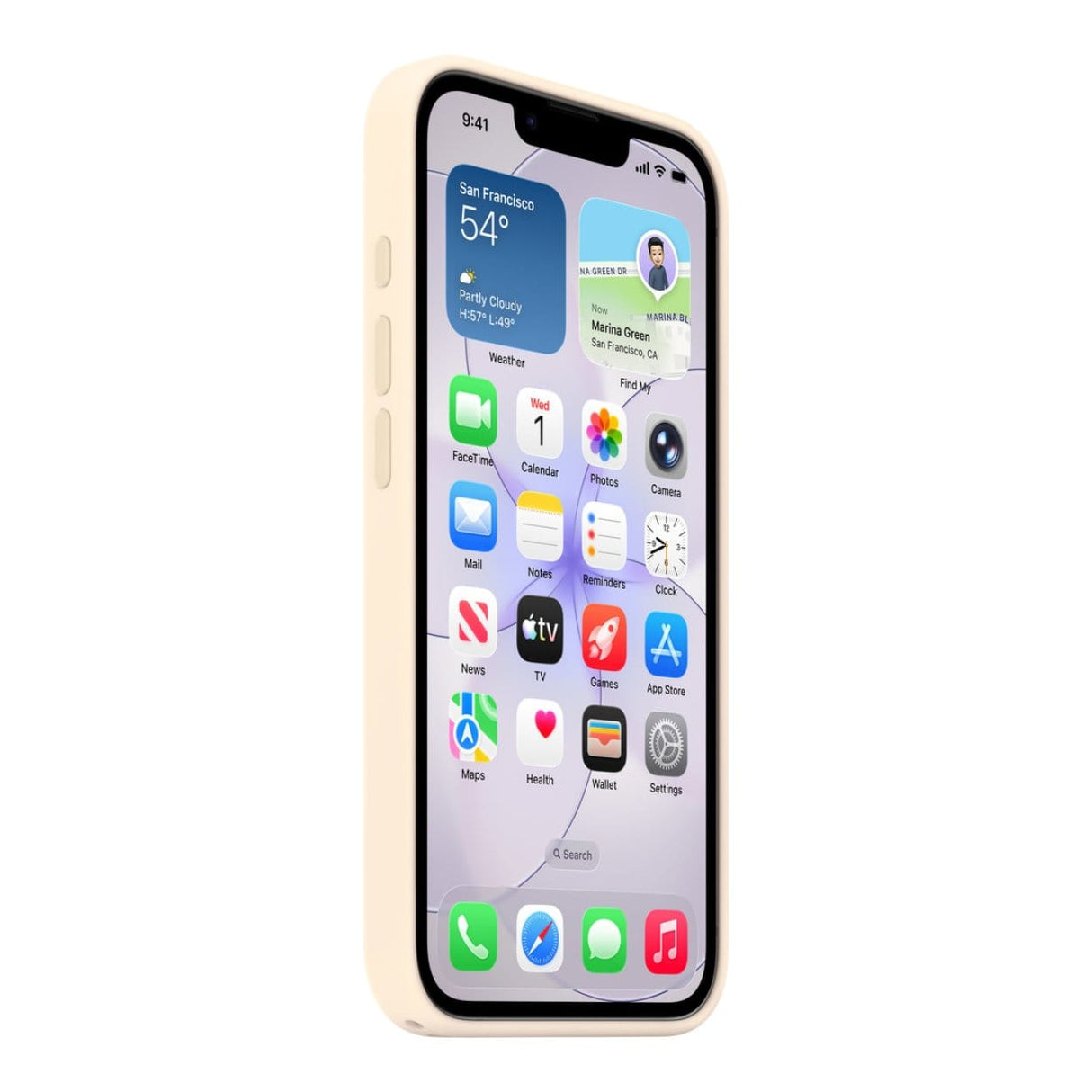 Apple iPhone 17e Silicone Case with MagSafe Vanilla MHWG4ZM/A