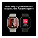 Apple Watch Ultra 4 GPS + Cellular 49mm Natural Titanium Case with Translucent Grey Ocean Band MJAD4AF/A