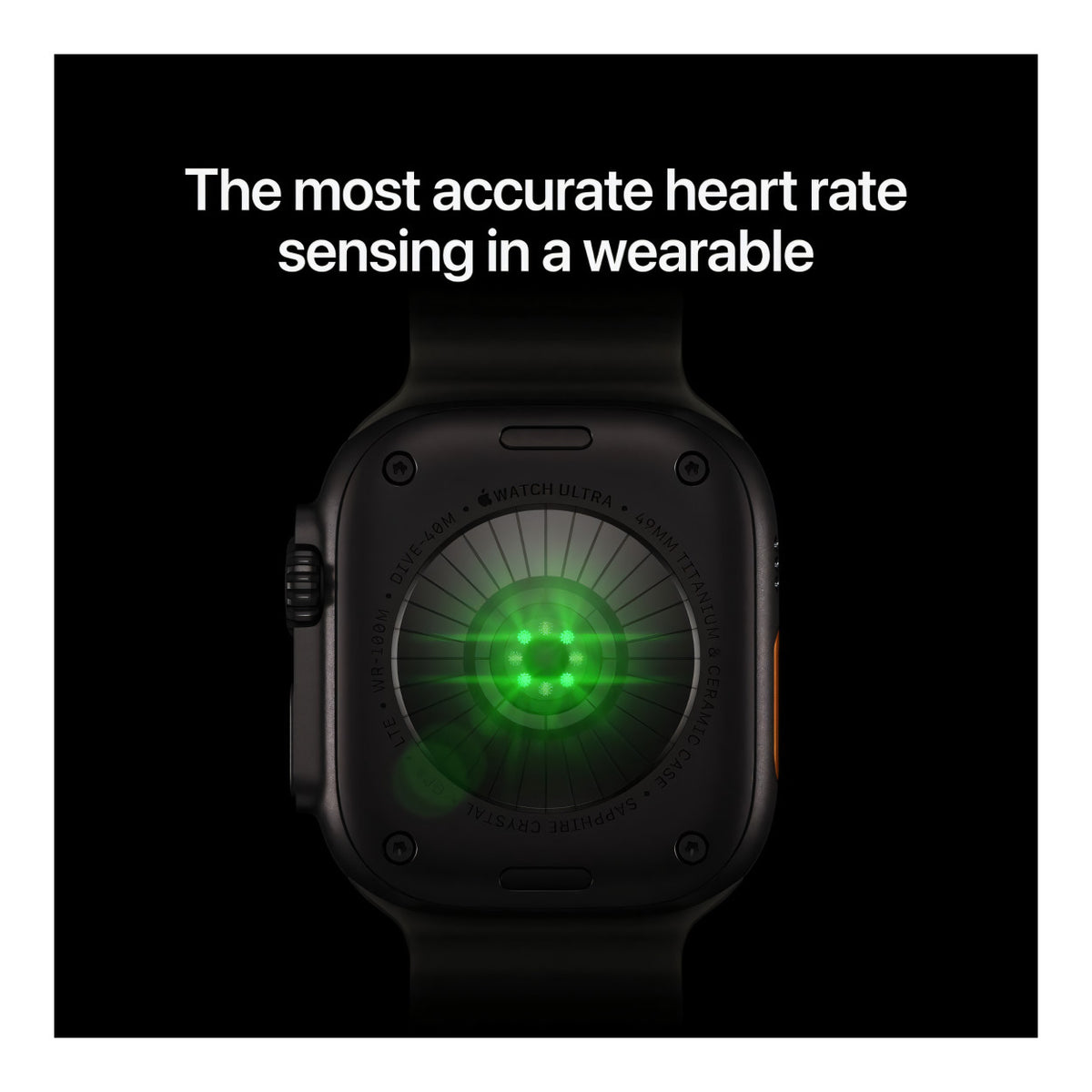 Apple Watch Ultra 4 GPS + Cellular 49mm Natural Titanium Case with Translucent Grey Ocean Band MJAD4AF/A