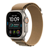 Apple Watch Ultra 4 GPS + Cellular 49mm Natural Titanium Case with Desert Alpine Loop - Large