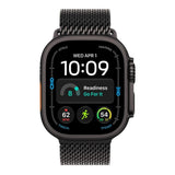 Apple Watch Ultra 4 GPS + Cellular 49mm Black Titanium Case with Black Titanium Milanese Loop - M