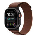 Apple Watch Ultra 4 GPS + Cellular 49mm Black Titanium Case with Burgundy Alpine Loop - Medium