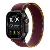 Apple Watch Ultra 4 GPS + Cellular 49mm Black Titanium Case with Burgundy Trail Loop M/L
