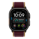 Apple Watch Ultra 4 GPS + Cellular 49mm Black Titanium Case with Burgundy Trail Loop M/L